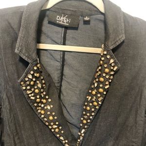 Kardashian brand embellished denim blazer! (8)